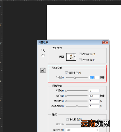 Photoshop中使用调整边缘进行抠图具体操作步骤