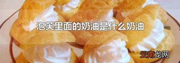 泡芙里面的奶油是什么奶油