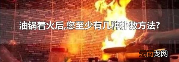 油锅着火后,您至少有几种扑救方法?