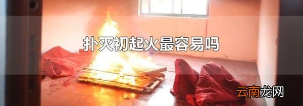 扑灭初起火最容易吗