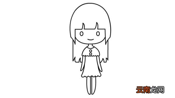 女孩的简笔画女孩的简笔画画法