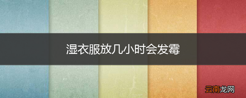 湿衣服放几小时会发霉