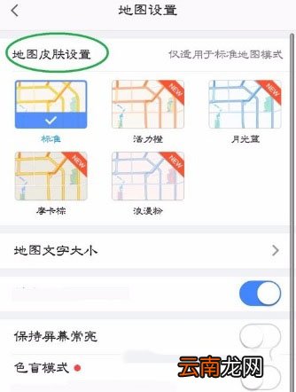高德地图中更改地图皮肤具体操作步骤