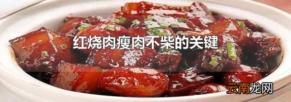 红烧肉瘦肉不柴的关键