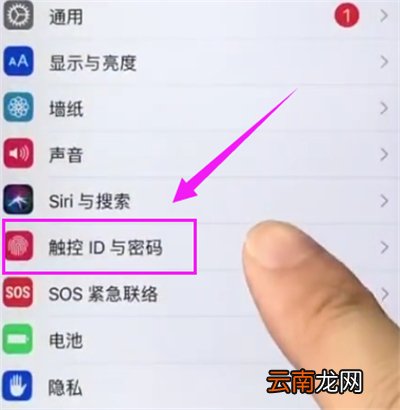 苹果6plus中录指纹的简单步骤