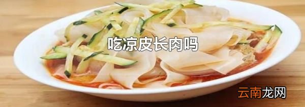 吃凉皮长肉吗