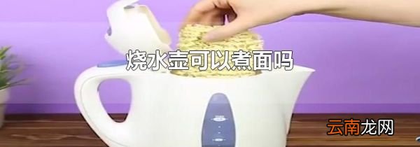 烧水壶可以煮面吗