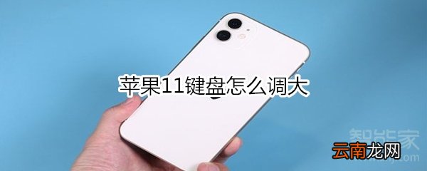 苹果11键盘怎么调大