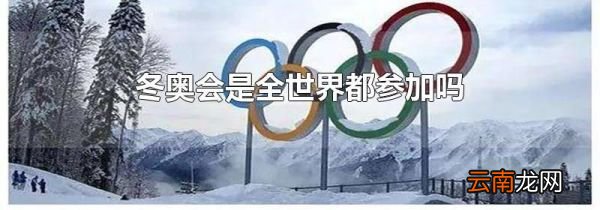 冬奥会是全世界都参加吗