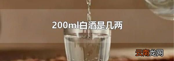 200ml白酒是几两