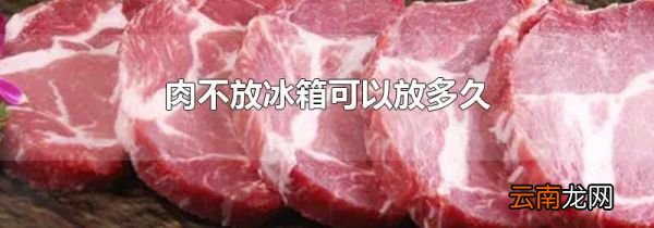肉不放冰箱可以放多久