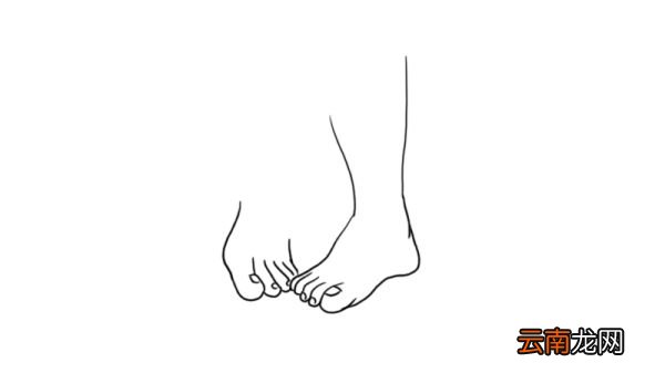 小脚丫简笔画 脚丫简笔画