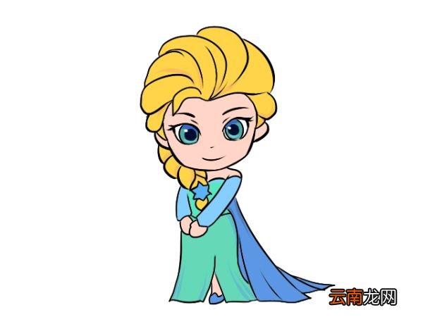 艾莎公主简笔画 艾莎公主简笔画画法