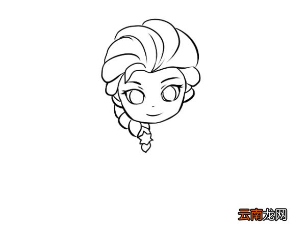 艾莎公主简笔画 艾莎公主简笔画画法