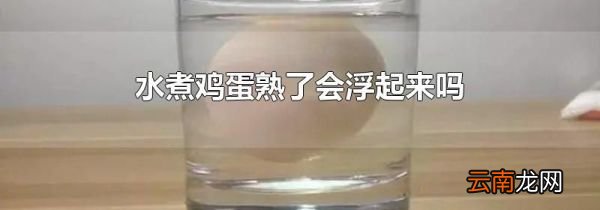 水煮鸡蛋熟了会浮起来吗