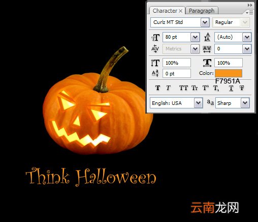 Photoshop制作出万圣节南瓜灯具体操作步骤