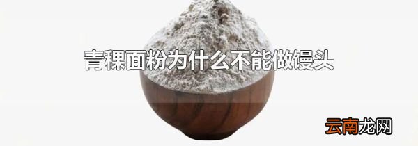 青稞面粉为什么不能做馒头