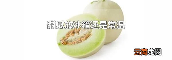 甜瓜放冰箱还是常温