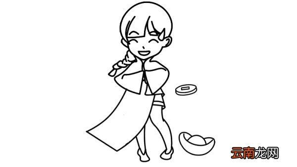 春节拜年简笔画