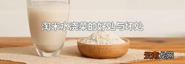 淘米水浇菜的好处与坏处