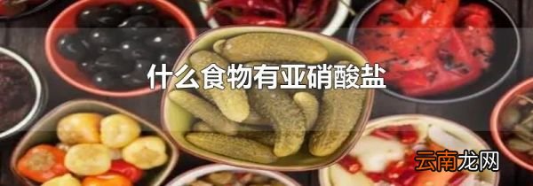 什么食物有亚硝酸盐