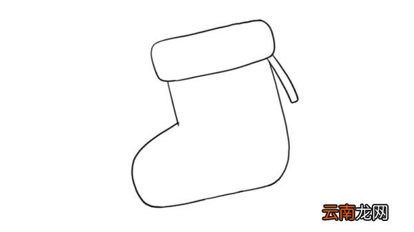 圣诞袜简笔画
