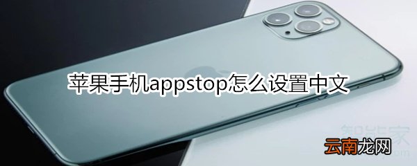 苹果手机appstop怎么设置中文