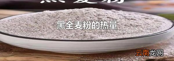 黑全麦粉的热量