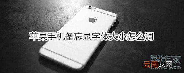 苹果手机备忘录字体大小怎么调