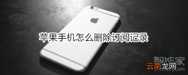 苹果手机怎么删除订阅记录