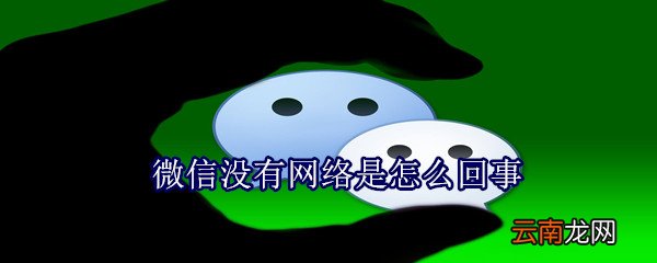 微信没有网络是怎么回事