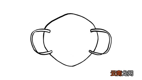 防护口罩简笔画 防护口罩简笔画画法