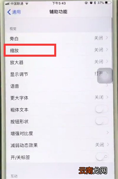 苹果6plus中使用缩放的操作步骤