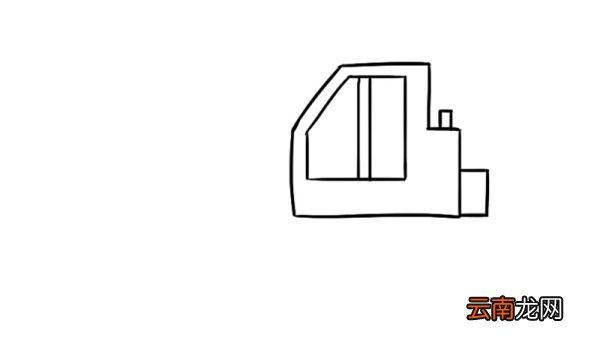 挖土机简笔画