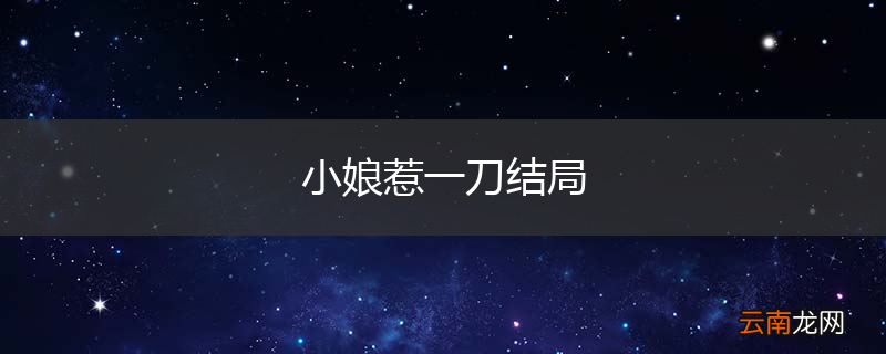 小娘惹一刀结局