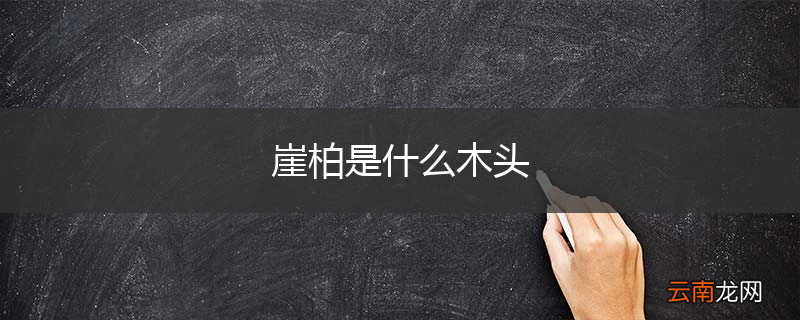 崖柏是什么木头