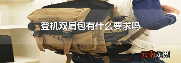 登机双肩包有什么要求吗