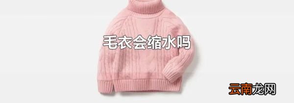毛衣会缩水吗