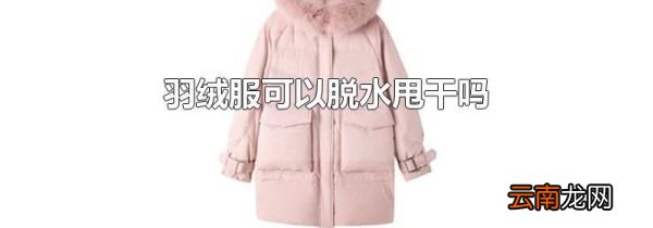 羽绒服可以脱水甩干吗