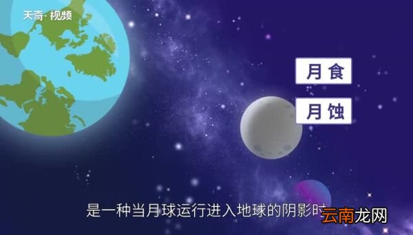 月食的形成 月食的形成过程