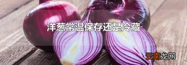 洋葱常温保存还是冷藏