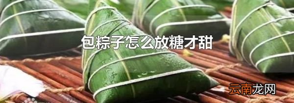 包粽子怎么放糖才甜
