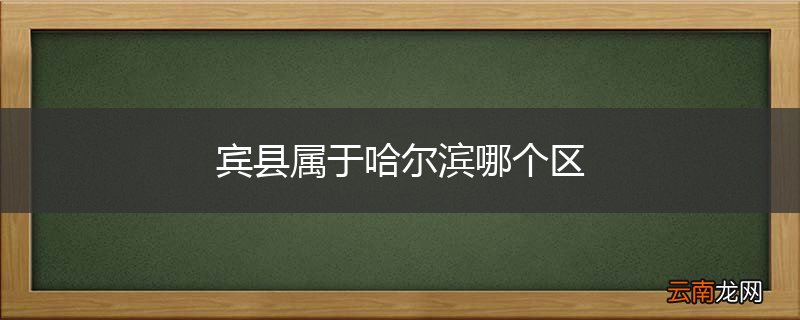 宾县属于哈尔滨哪个区
