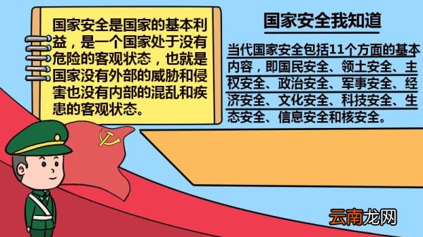 国家安全我知道手抄报 国家安全我知道手抄报怎么画