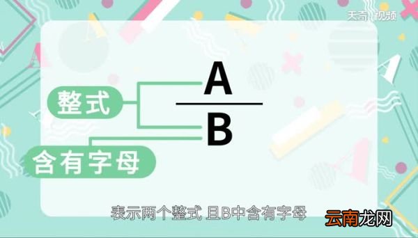 分式的定义 分式的判断标准