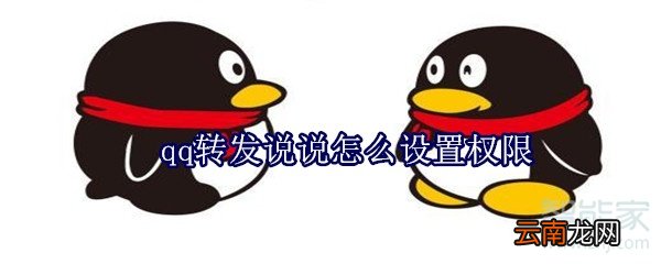 qq转发说说怎么设置权限