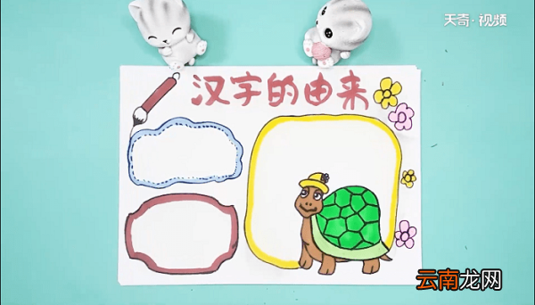 汉字的由来手抄报 汉字的由来画报