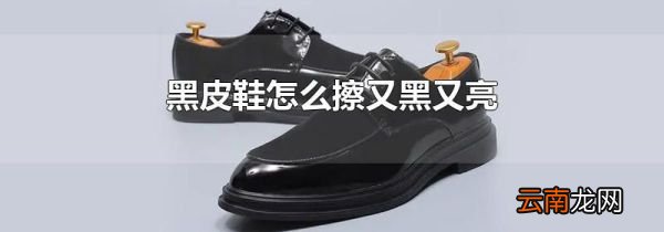 黑皮鞋怎么擦又黑又亮