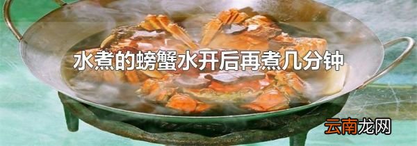 水煮的螃蟹水开后再煮几分钟