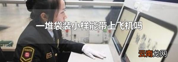 一堆袋装小样能带上飞机吗